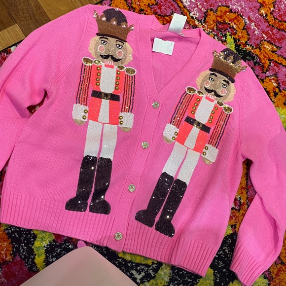 QUEEN OF SPARKLES Sweaters Queen Of Sparkles Pink Nutcracker